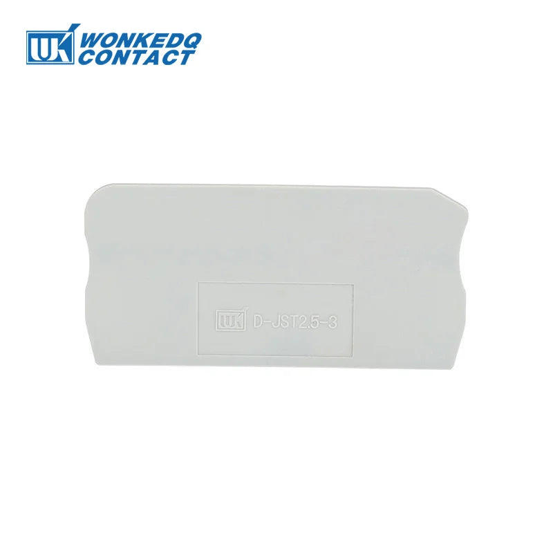 1Pc D-ST2.5-TW End Cover For PT2.5/ST2.5-TW ST/PT TWIN 3-Conductor Connector DIN Rail Terminal Block D-ST 2.5-TW Plastic Plate