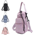 Insulated water bottle bag with adjustable shoulder strap and phone pocket