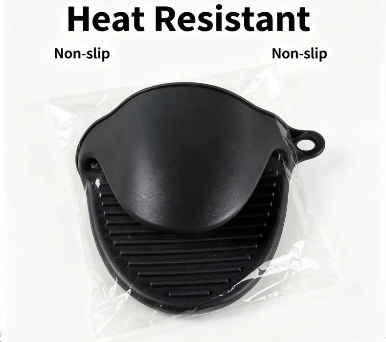 Silicone heat resistant oven mitts non-slip pot holder cooking gloves