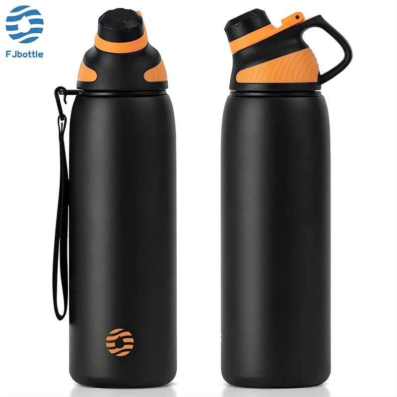 1L insulated water bottle keeping drinks cold 24H and hot 12H by DealPick