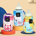USB baby bottle warmer with insulated travel bag for on-the-go parents